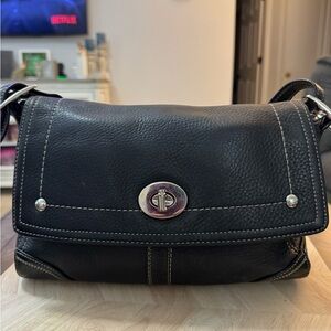 Coach Black Leather 2009 Hamilton Shoulder Bag